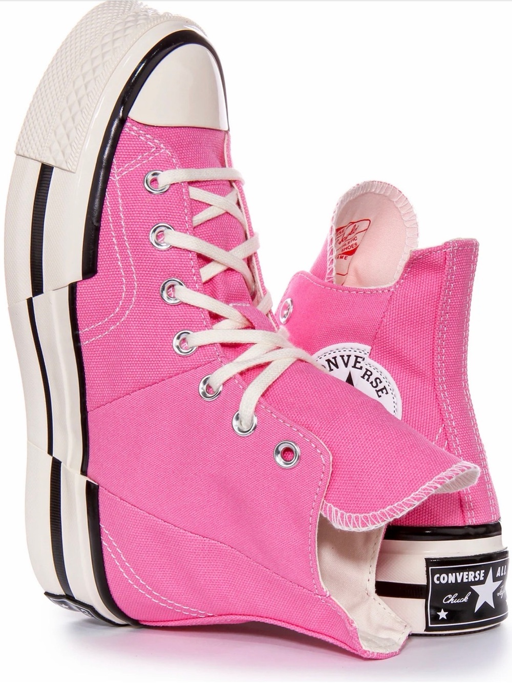 Converse CHUCK 70 PLUS HI Pink High Top Canvas Sneakers RARE